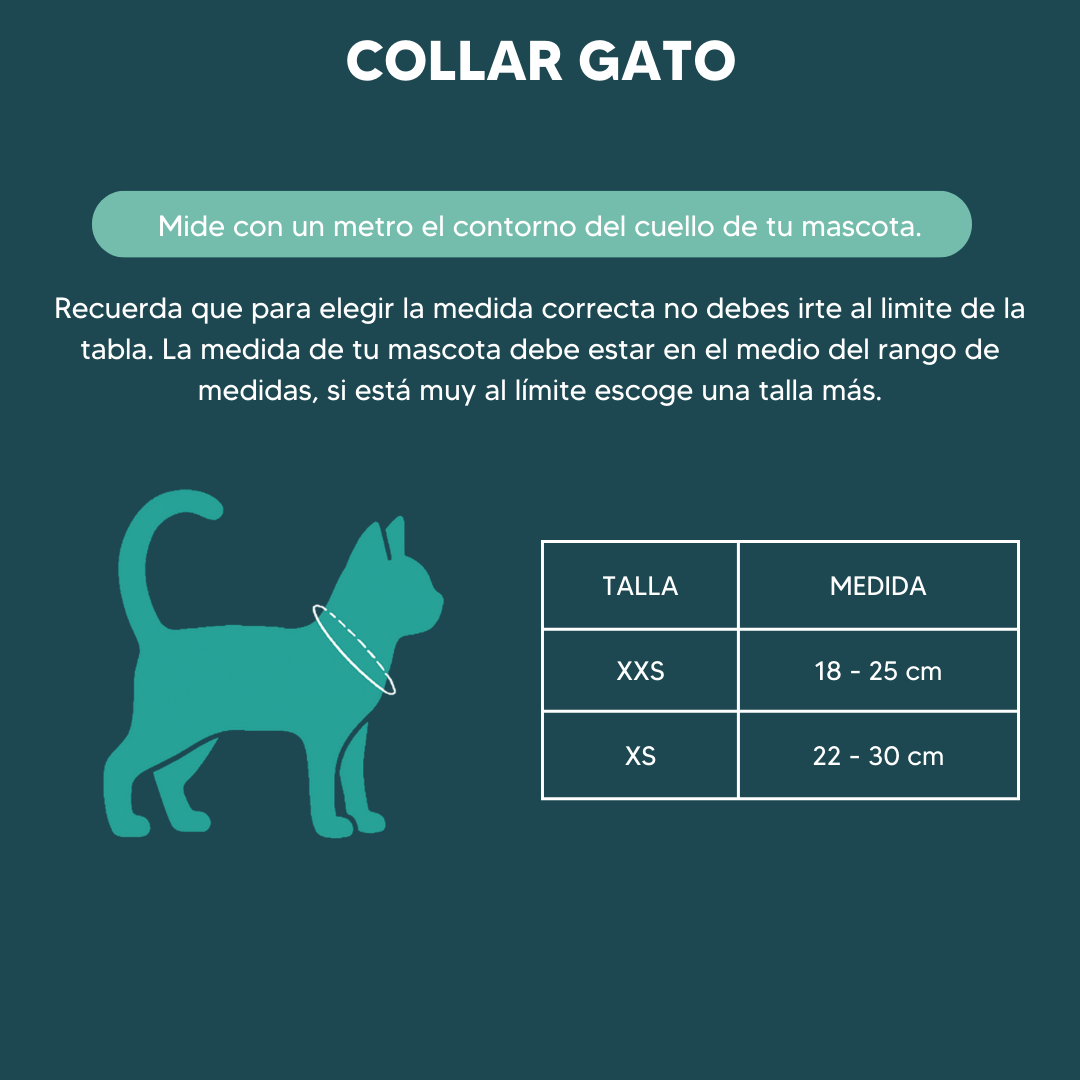 COLLAR GATO GRANATE (1.5 cm)