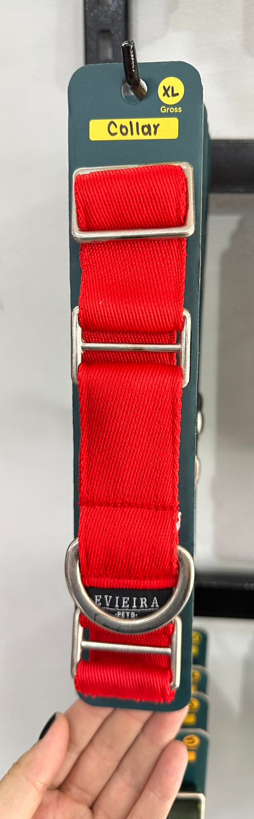 Collar martingale Rojo gross (4 cm)