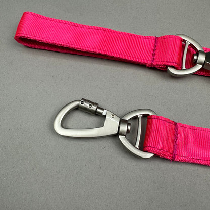 Traílla doble función Fucsia