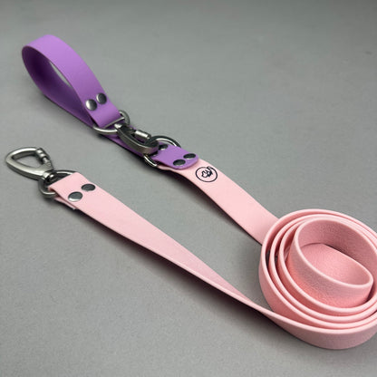 Traílla doble función Impermeable Rosa/Lila
