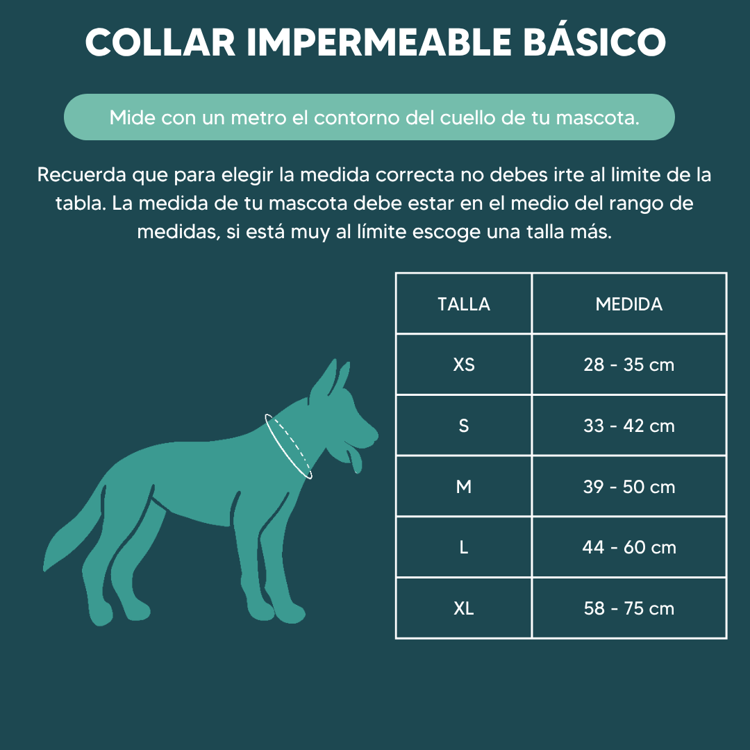 Collar básico impermeable Midnight