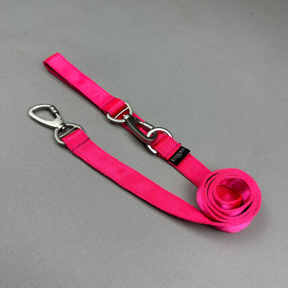 Traílla doble función Fucsia
