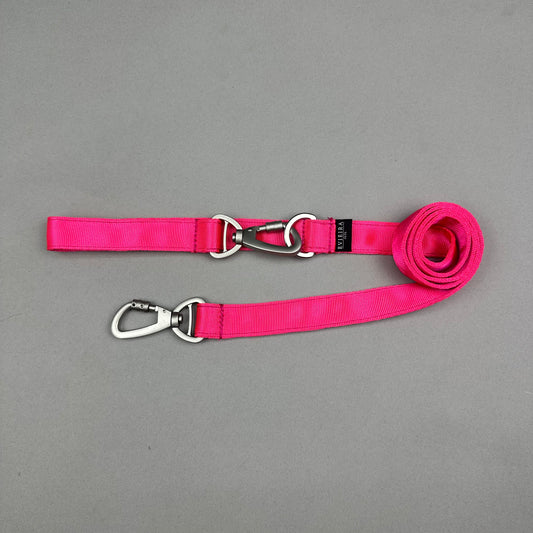Traílla doble función Fucsia