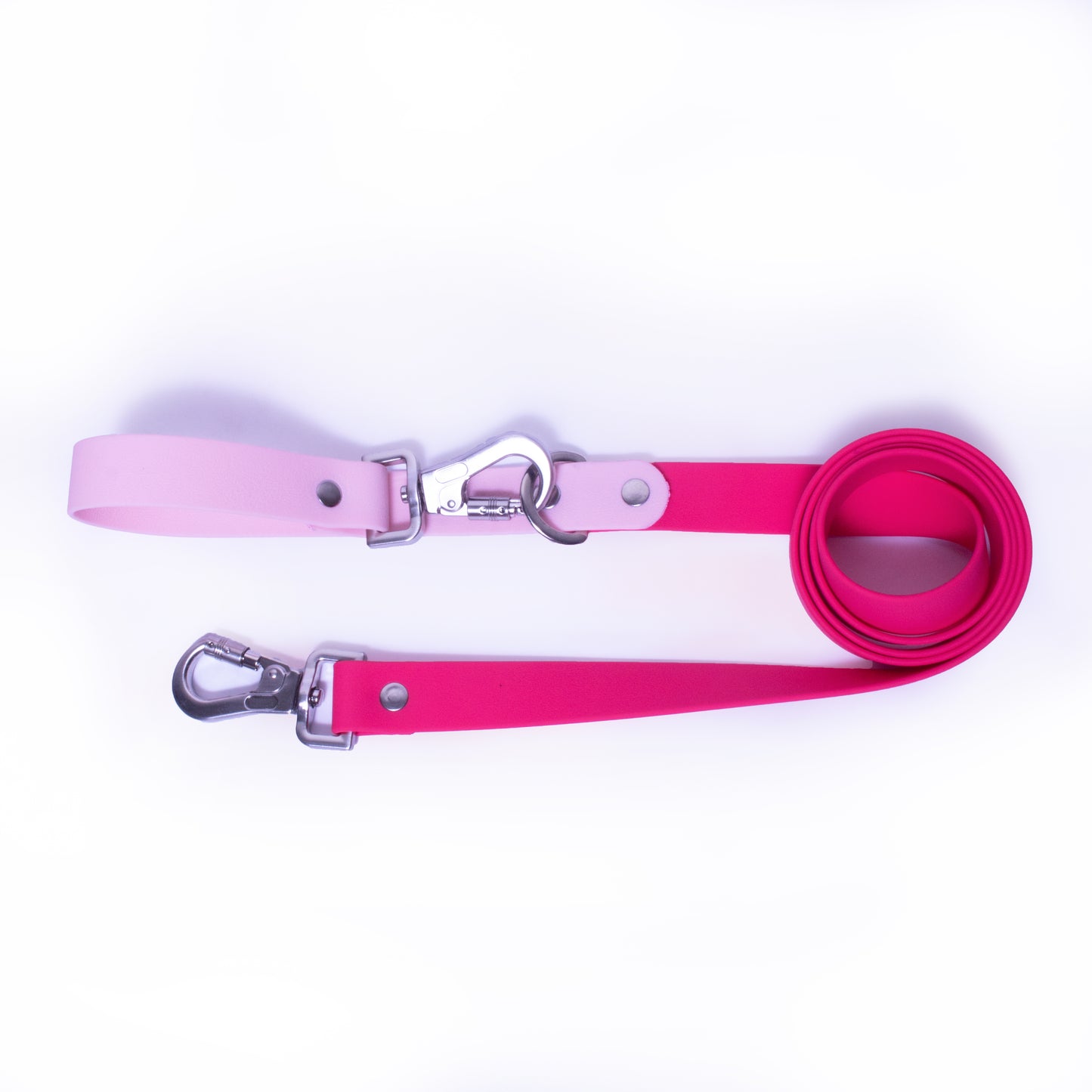 Traílla doble función Impermeable Cherry  (ancho 1.5 cm)