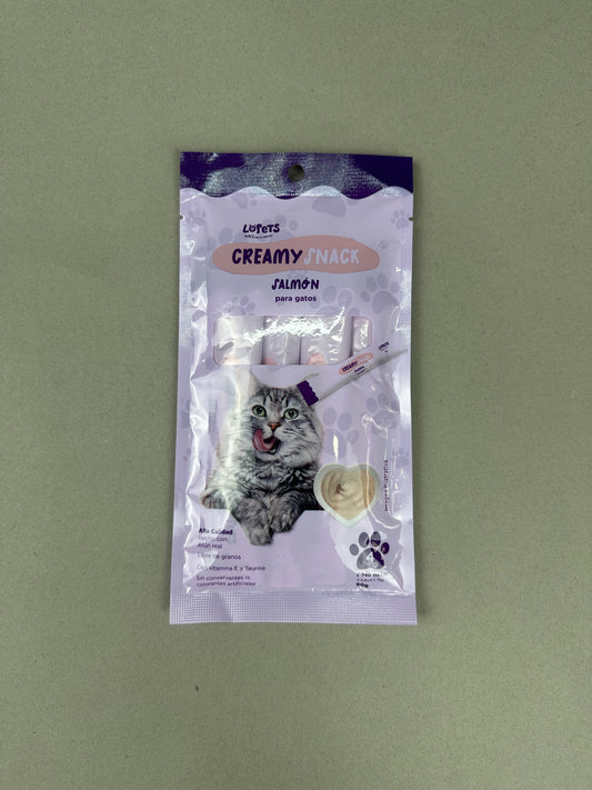 Creamy snack salmón