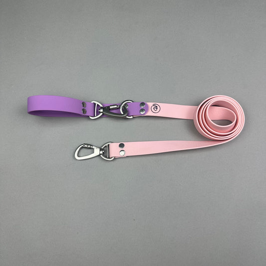 Traílla doble función Impermeable Rosa/Lila