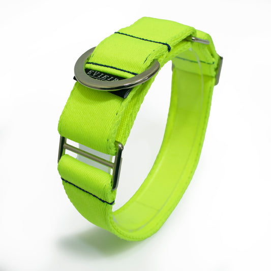 Collar martingale amarillo neón