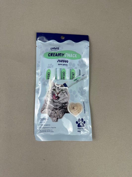 Creamy snack seafood