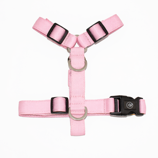 Arnés en H Rosa claro