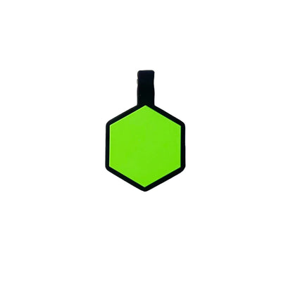 Plaquita de goma Hexagono