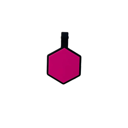 Plaquita de goma Hexagono