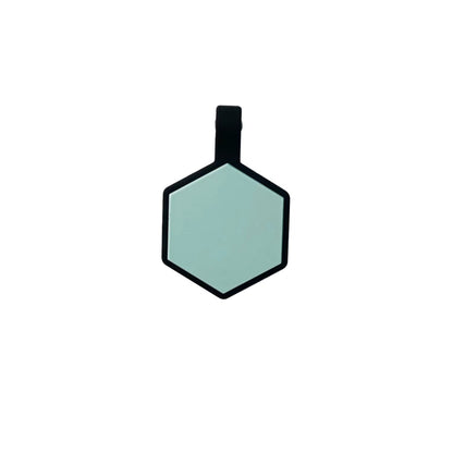 Plaquita de goma Hexagono