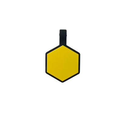 Plaquita de goma Hexagono