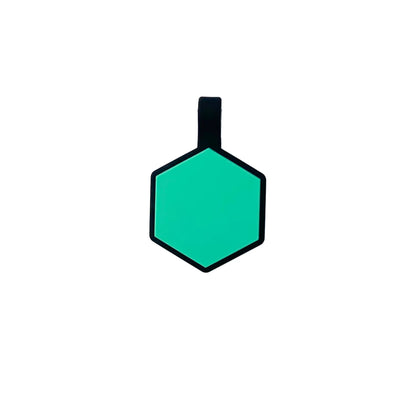 Plaquita de goma Hexagono