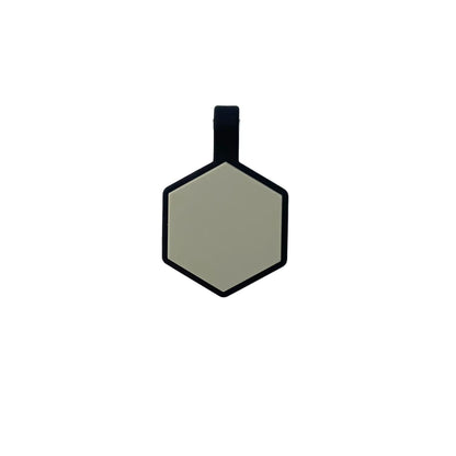 Plaquita de goma Hexagono