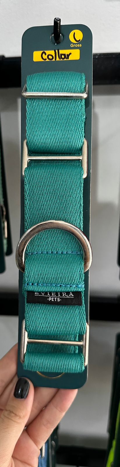 Collar martingale Aguamarina gross (4 cm)