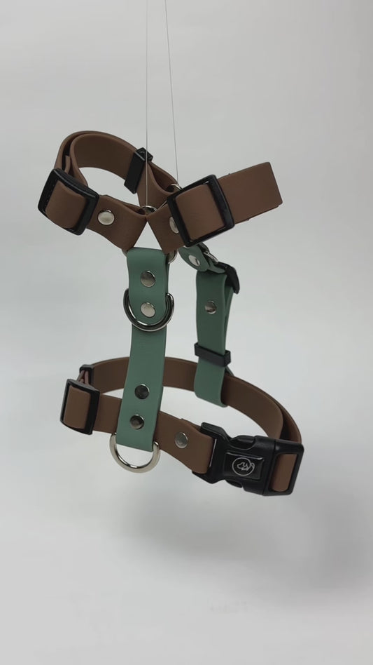 Arnés en H impermeable COFFEE